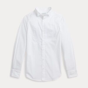 POLO RALPH LAUREN Girl's Cotton Broadcloth Tuxedo Shirt